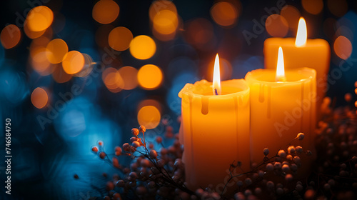candles in the dark, generative Ai
