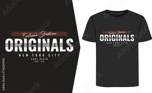 Orginals font t shirt design