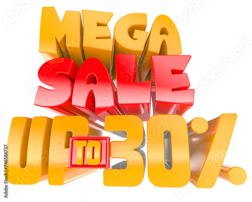 Mega Sale Discount Up To 30 Percent 3D Render