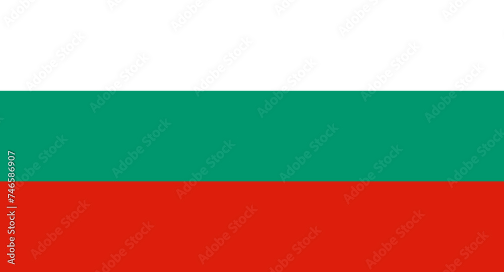 vector illustration flag of Bulgaria