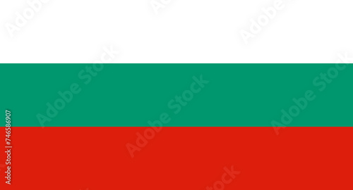 vector illustration flag of Bulgaria