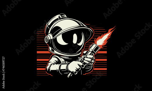 Welding logo mascot, logo design for welding