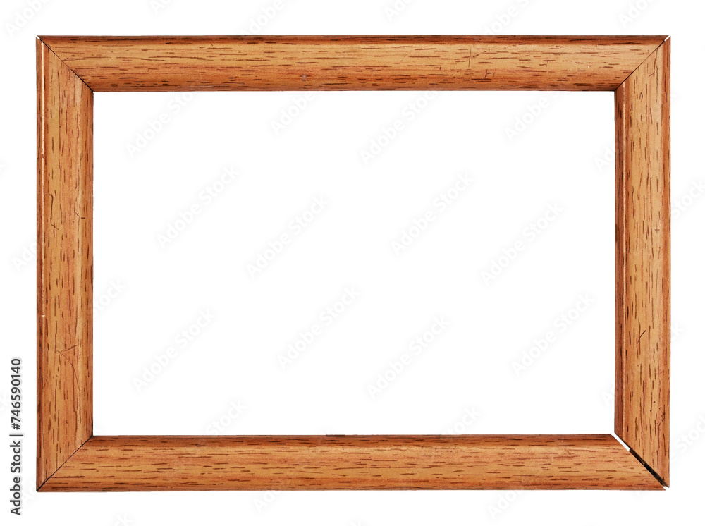Horizontal classic wooden photo frame with copy space isolated on transparent background. PNG format clip art. Horizontal classic wooden photo frame with copy space isolated on transparent background. PNG format clip art.