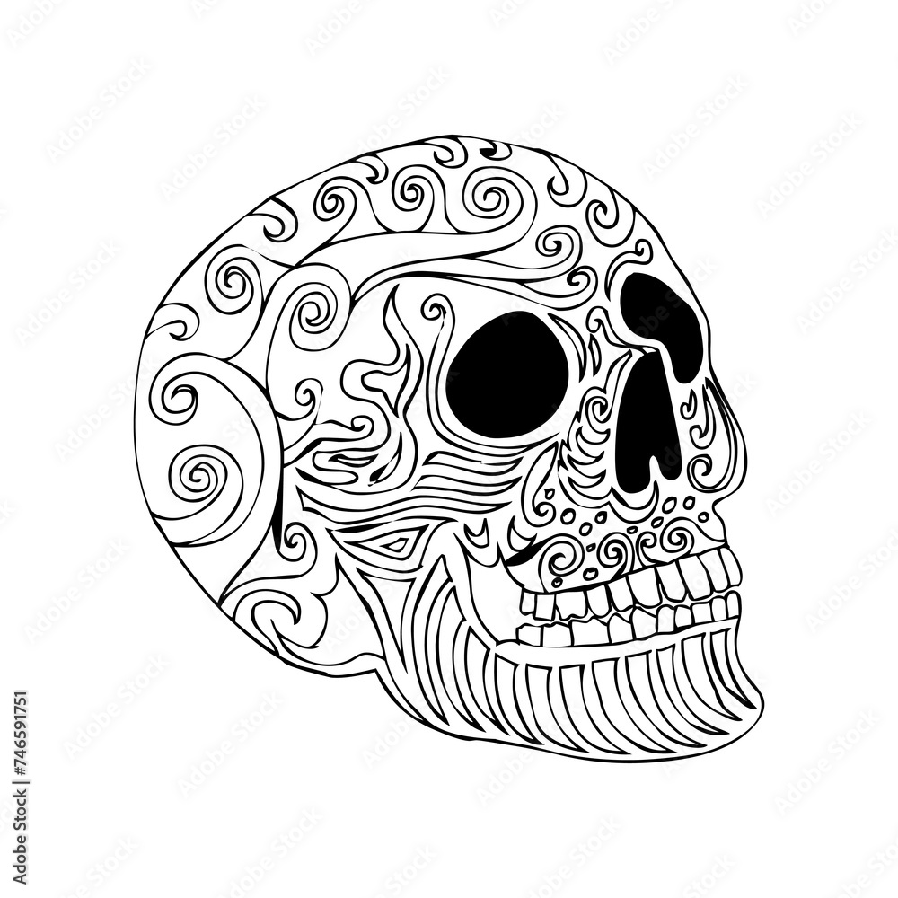 These are several skull-shaped vectors that have unique characteristics. Very suitable for posters for the Cinco de Mayo festival in Mexico. I deliberately made it black and white so you can easily. These are several skull-shaped vectors that have unique characteristics. Very suitable for posters for the Cinco de Mayo festival in Mexico. I deliberately made it black and white so you can easily.