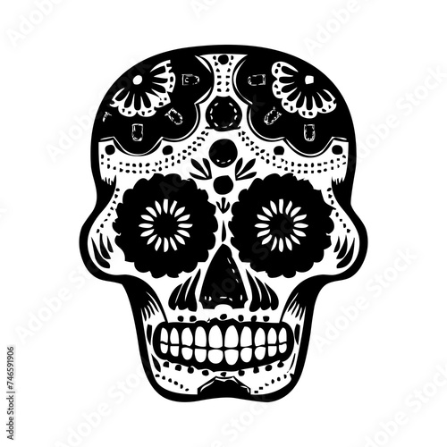 These are several skull-shaped vectors that have unique characteristics. Very suitable for posters for the Cinco de Mayo festival in Mexico. I deliberately made it black and white so you can easily.