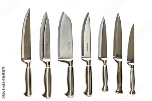 Knife Set isolated on transparent background photo