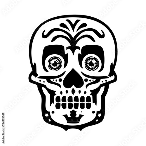 These are several skull-shaped vectors that have unique characteristics. Very suitable for posters for the Cinco de Mayo festival in Mexico. I deliberately made it black and white so you can easily.