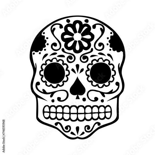 These are several skull-shaped vectors that have unique characteristics. Very suitable for posters for the Cinco de Mayo festival in Mexico. I deliberately made it black and white so you can easily.