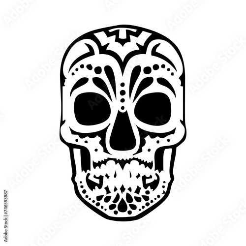 These are several skull-shaped vectors that have unique characteristics. Very suitable for posters for the Cinco de Mayo festival in Mexico. I deliberately made it black and white so you can easily.
