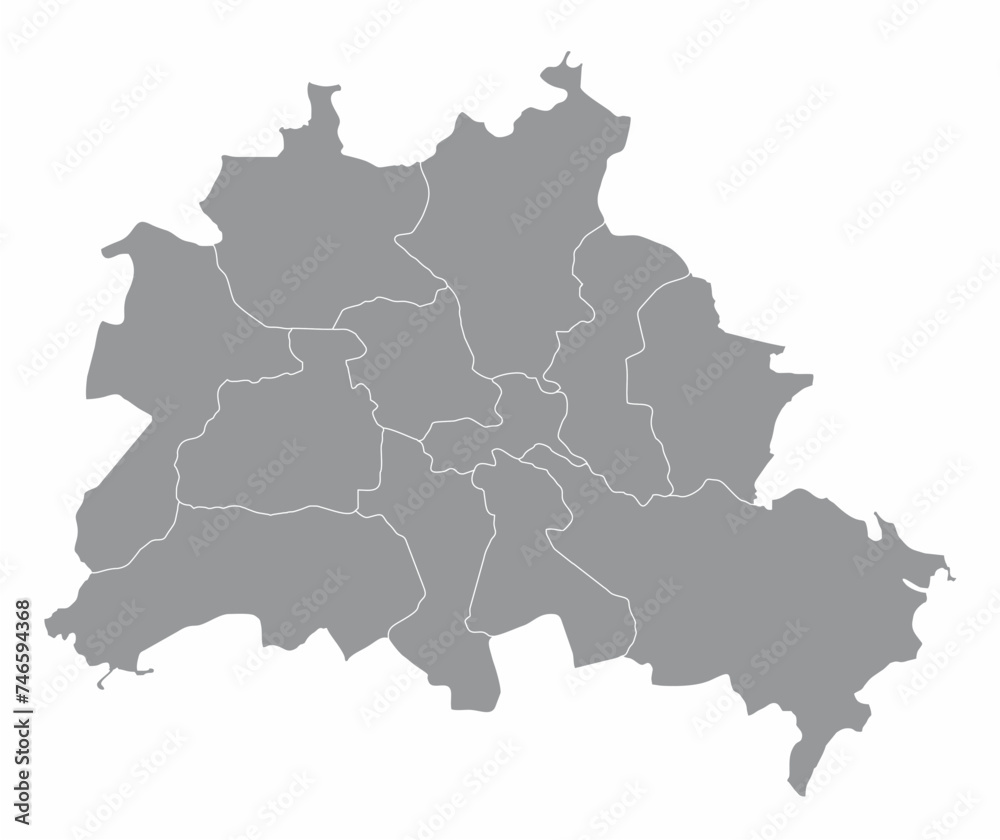 Berlin administrative map