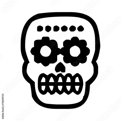 These are several skull-shaped vectors that have unique characteristics. Very suitable for posters for the Cinco de Mayo festival in Mexico. I deliberately made it black and white so you can easily.