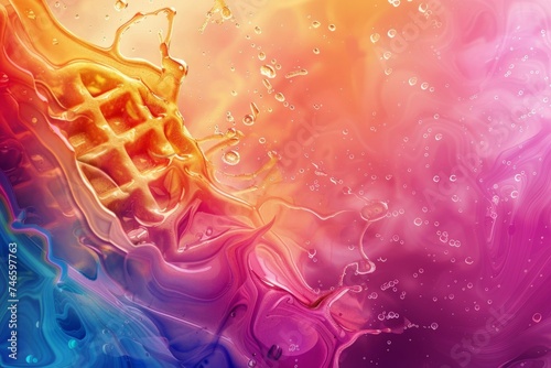 Abstract background for International Waffle Day