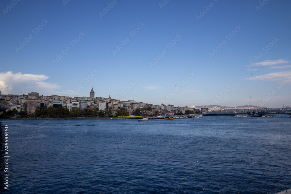 Istanbul Golden Horn View from Subway Station
