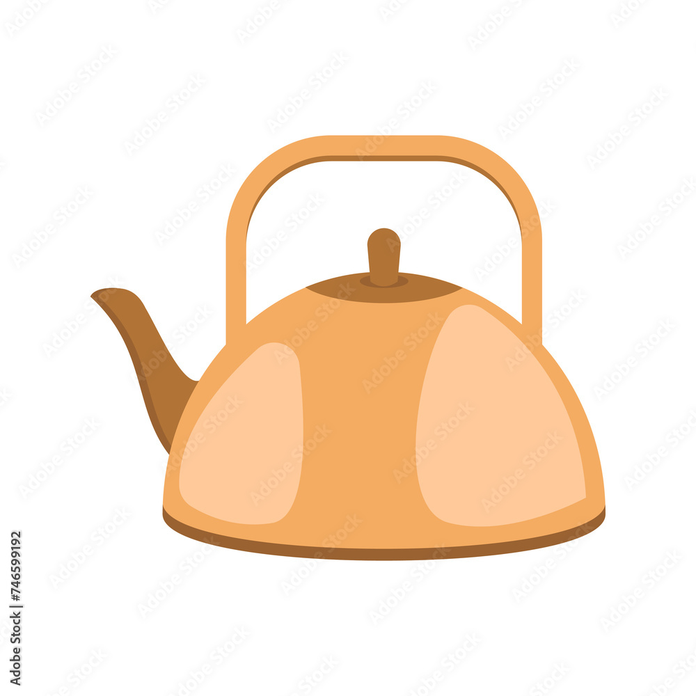 Fototapeta premium Kettle Illustration: Flat Vector Graphic