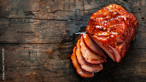 Succulent Roasted Ham with Honey and Sesame Seeds