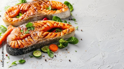 Seared Salmon with Seasonal Vegetable Medley
