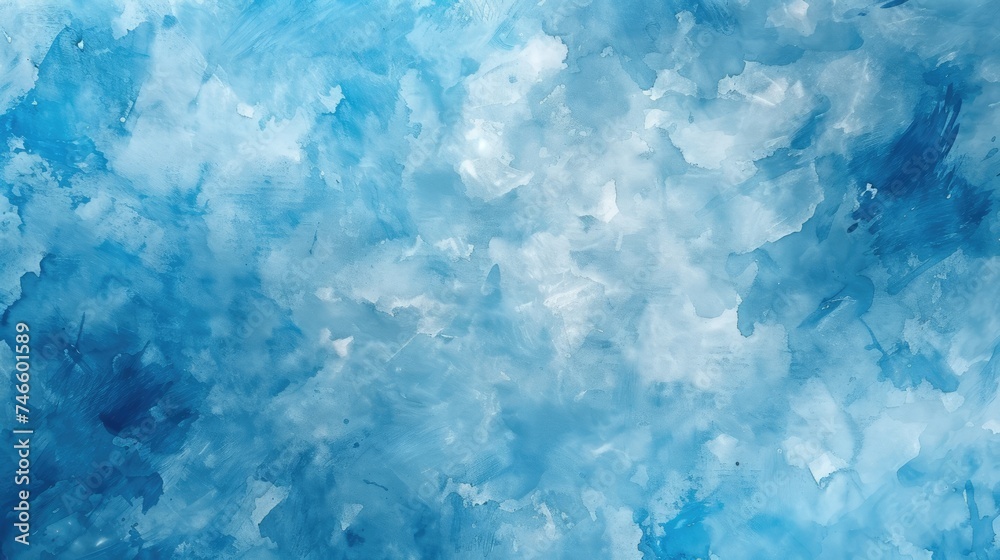 Pastel blue paper texture pattern background with space, Creative and painted cloudy sky blue watercolor background, Beautiful grunge blue background with space and for making graphics  