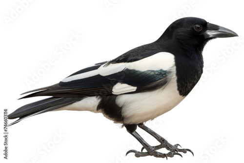 Magpie isolated on transparent background