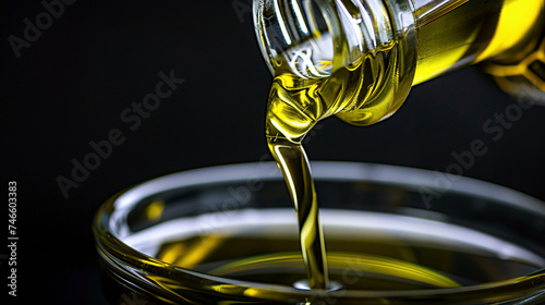 Abstract Olive Oil Drizzle