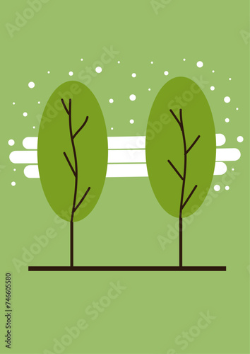 simple and easy illustration of tree. 