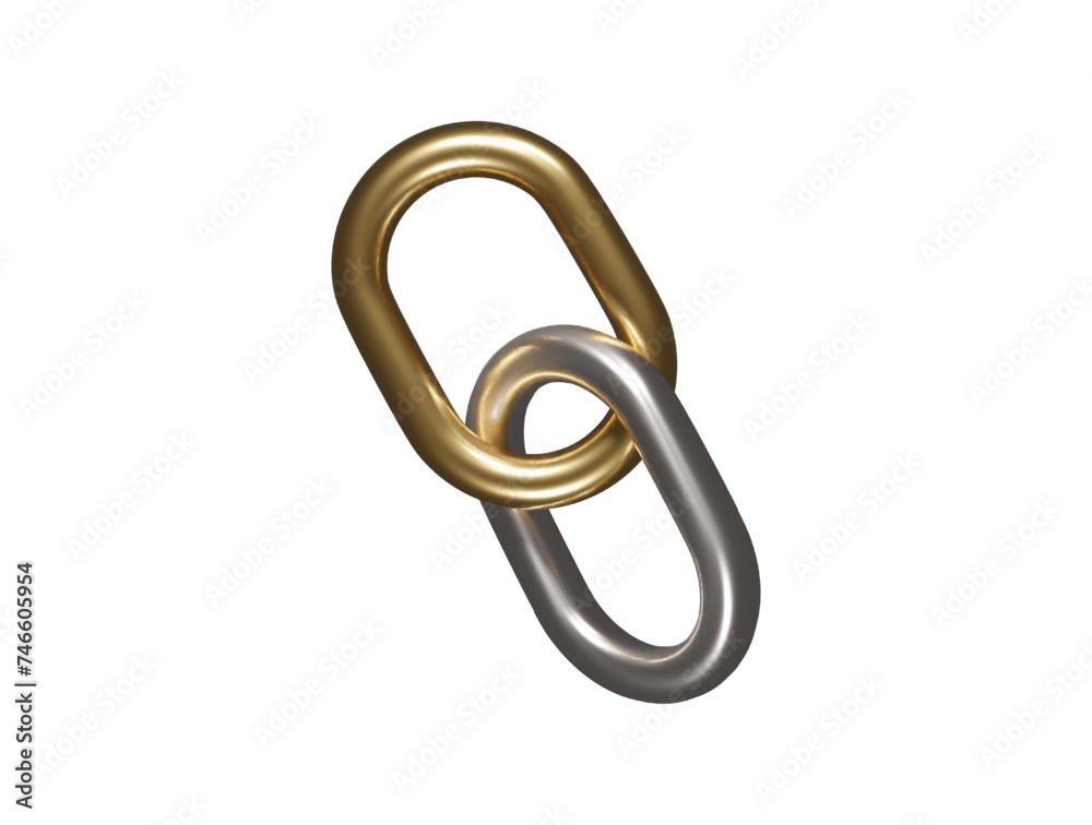 Link icon 3d render illustration Link icon 3d render illustration