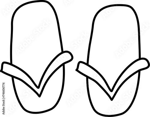 pair of flops doodle
