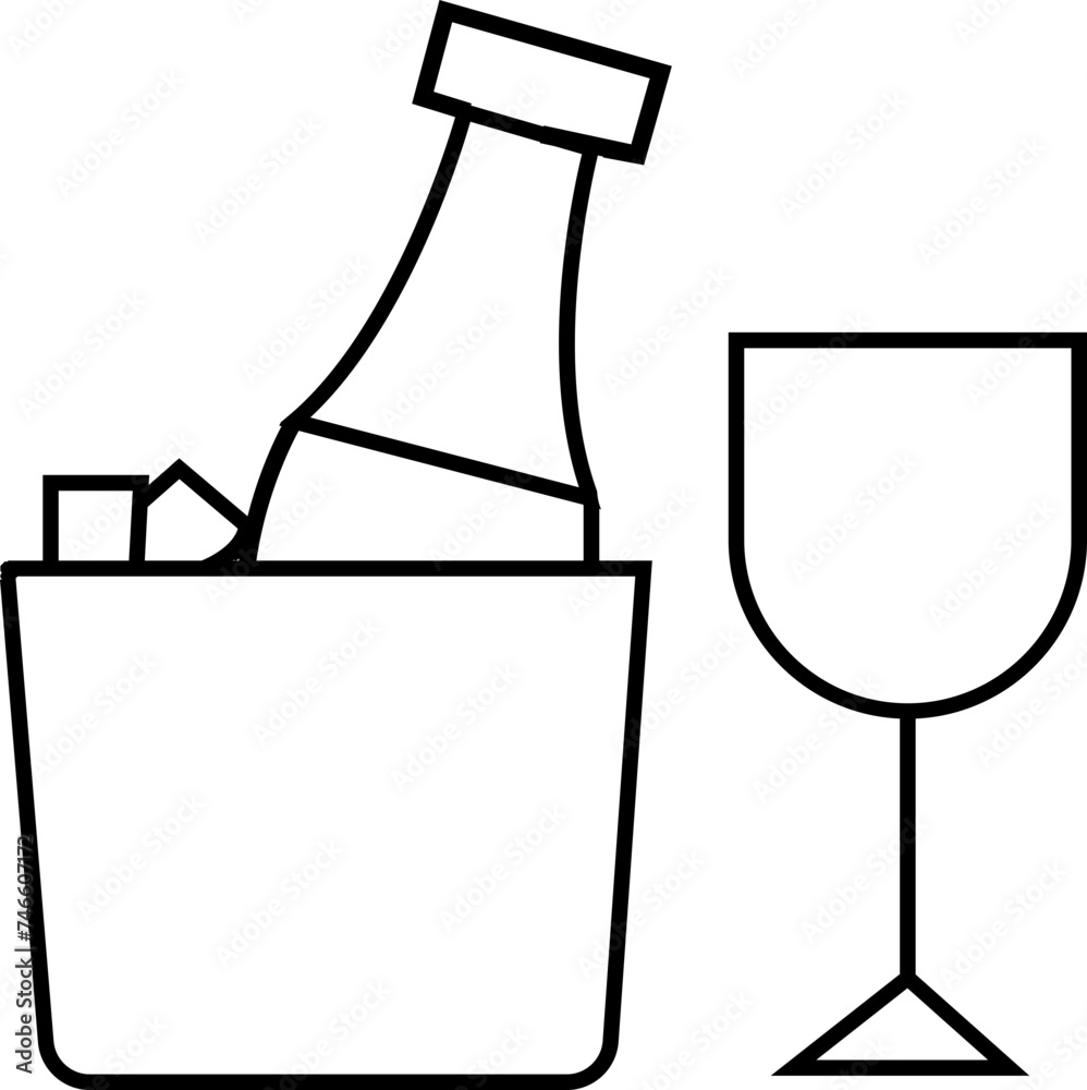 Champagne in a bucket, Gramophone on love, Double Bed Love, Wedding Car, Make Up editable stroke outline icons set isolated on white background flat vector illustration Champagne in a bucket, Gramophone on love, Double Bed Love, Wedding Car, Make Up editable stroke outline icons set isolated on white background flat vector illustration
