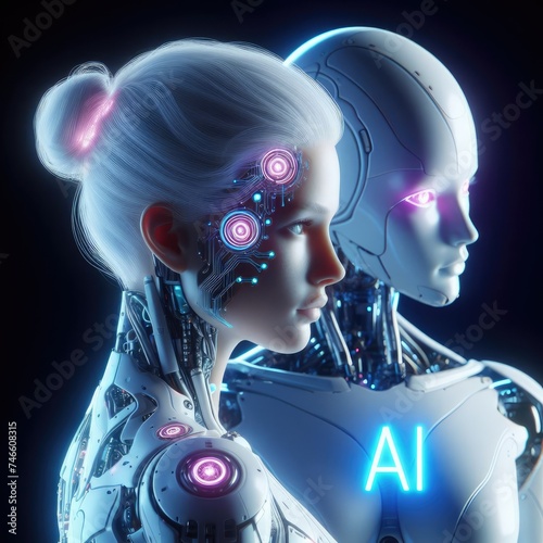 Transcending Humanity: The Evolved Bionic Cyborg - AI Design