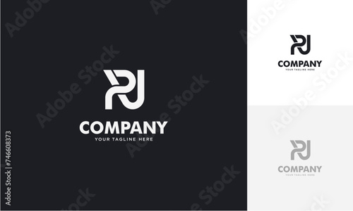 Initial letter PV or VP logo vector design template