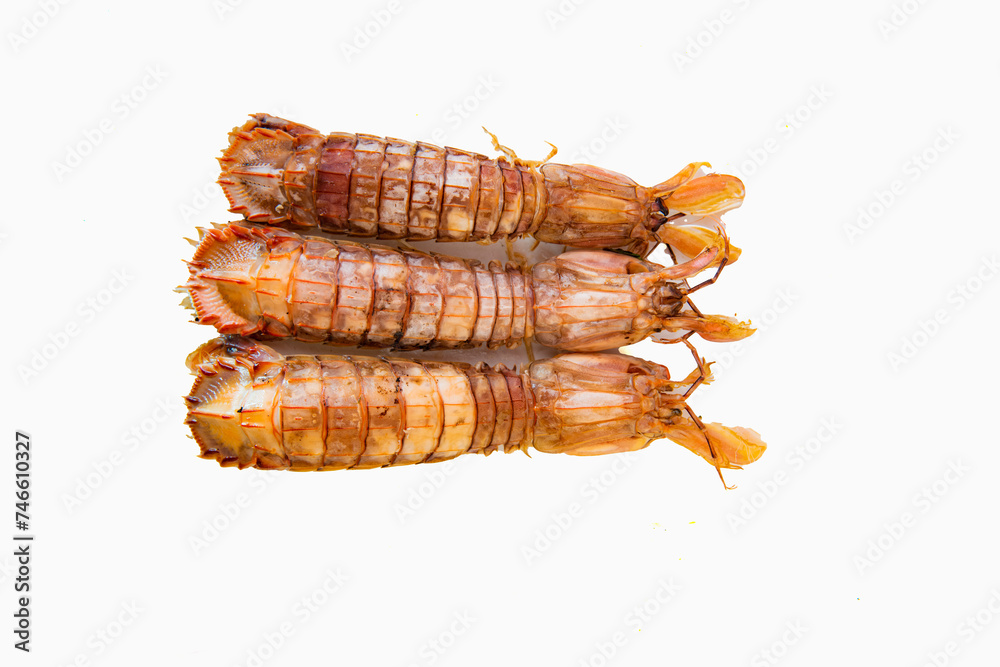 Seafood skin shrimp prepared for consumption, a delicious dish Seafood skin shrimp prepared for consumption, a delicious dish
