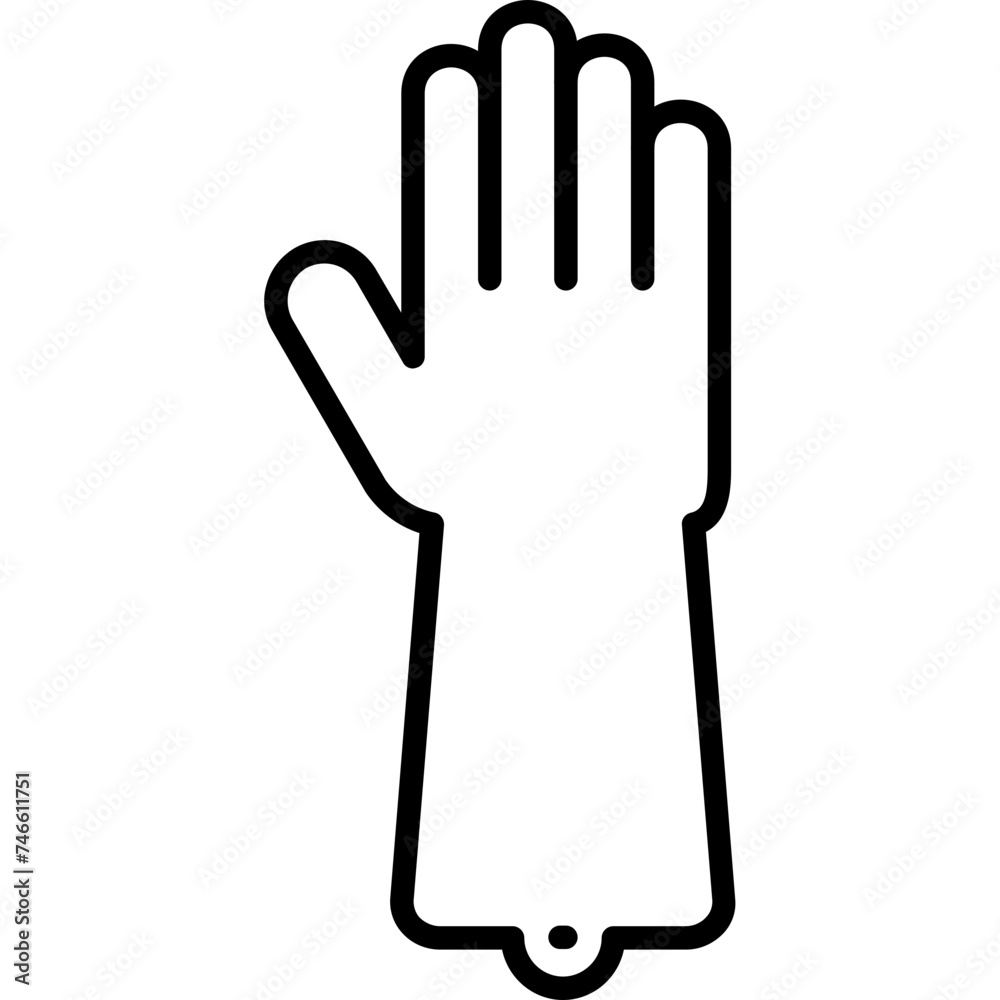 Obraz premium Rubber Gloves Icon