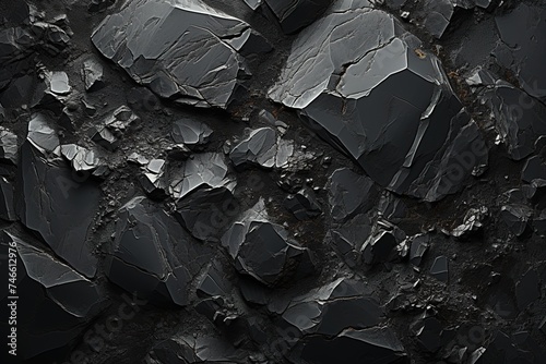 a black and white photo of a rock surface, in the style of paintings, dark colors, 8k resolution, precisionist lines, evocative, scattered composition photo