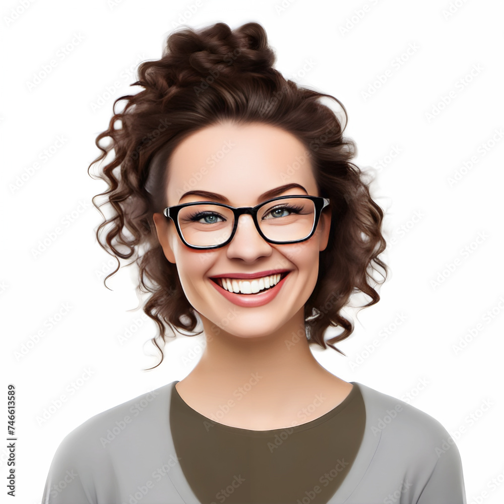 portrait of a woman wearing glasses