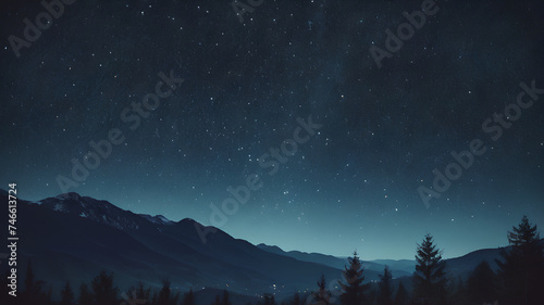 starry night sky fully with the stars