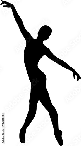 silhouette of a ballerina 