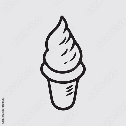 Ice Cream Icon vector illustration design Stock Vector