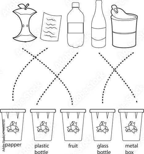 A game of segregation of litters 