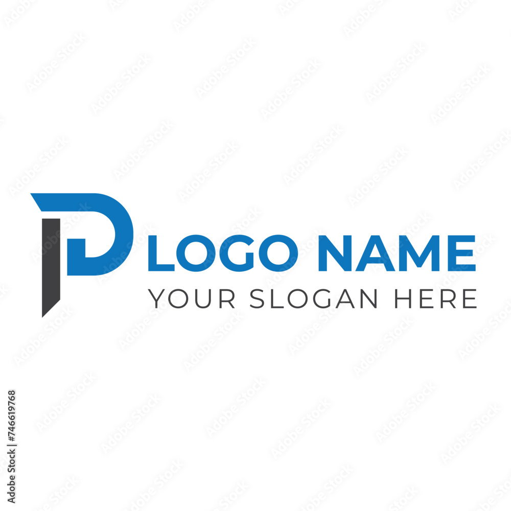 P latter logo design template free download P latter logo design template free download