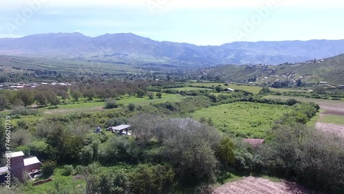 Drone view of the mountains in Tafi del Valle photo
