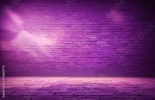 Violet brick wall texture background