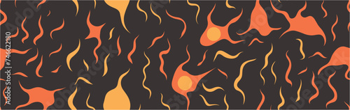 Zebra pattern. Fire flames seamless pattern. Background for Wallpaper, Web Design, Brochure, Visit Card. Abstract sharp background. Vector illustration. Illustration. photo
