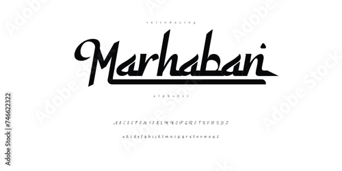 Marhaban ya Ramadhan Islamic Arabic Font Alphabet