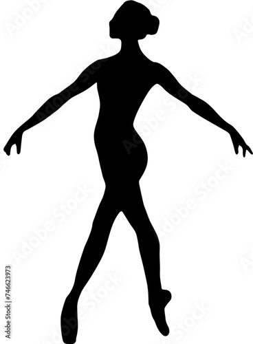silhouette of a ballerina 