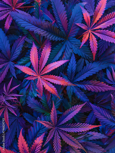 purple blue marijuana background