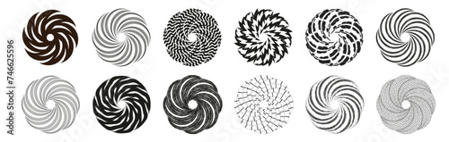dynamic vortex bagels isolated vector set