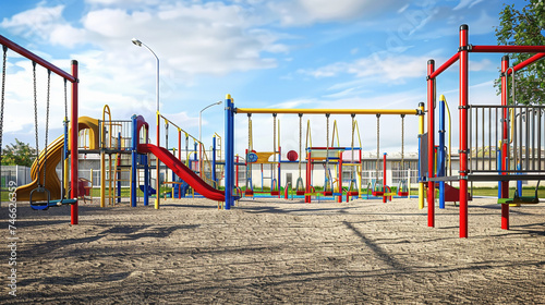 Desolate Playground Awaits Joyous Laughter of Children