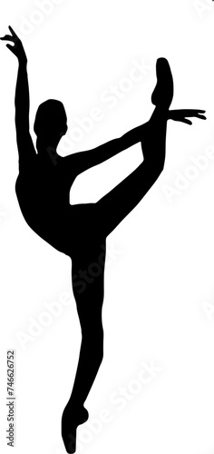 silhouette of a dancers