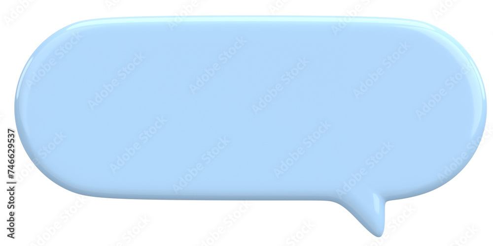 Speech Bubble. Text Box. 3D Illustration. Speech Bubble. Text Box. 3D Illustration.