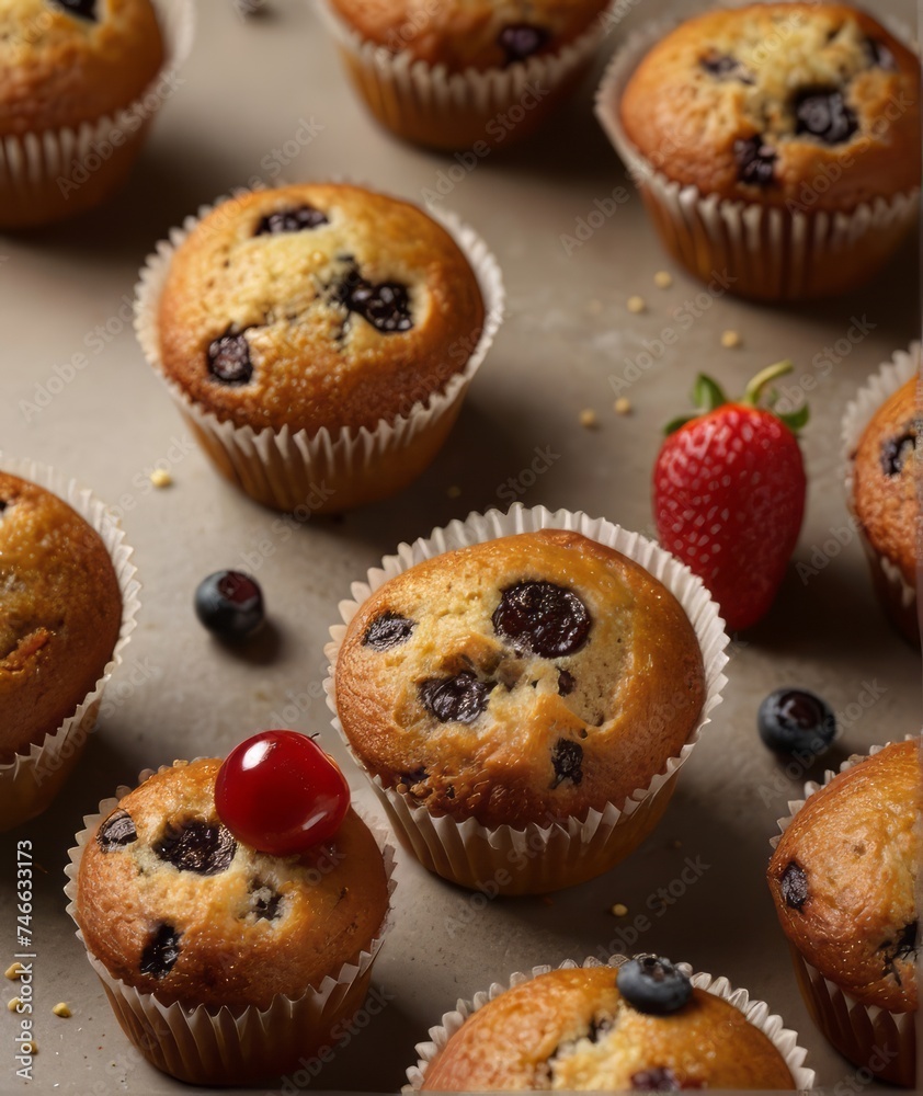 Tasty muffin closeup Tasty muffin closeup