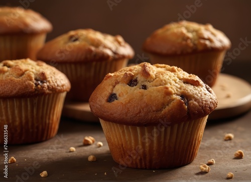 Tasty muffin closeup 